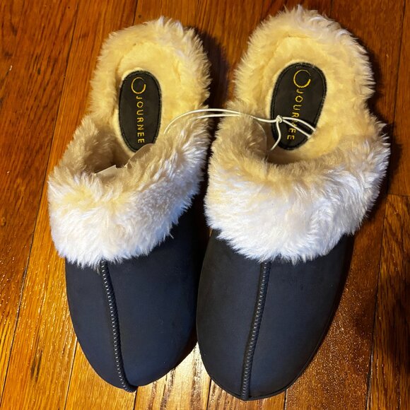Journee Kalli Clog Slippers in Dark Grey Size 9/10 (L) NWT - Picture 1 of 6